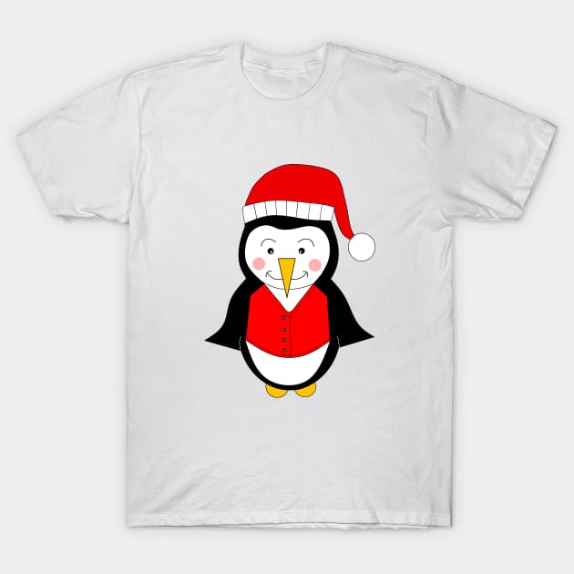 MERRY Christmas Funny Penguin. T-Shirt by SartorisArt1